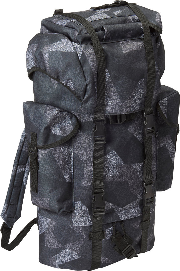 Brandit Nylon Backpack, black-grey, black-grey, Size One Size