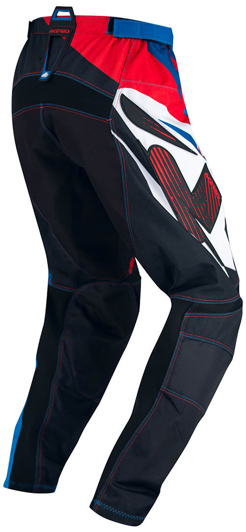 Side view of Acerbis Profile Motocross Pants, black-blue, Size 30 for Men