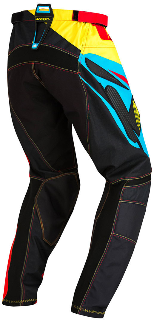 Side view of Acerbis Profile Motocross Pants, black-blue, Size 30 for Men