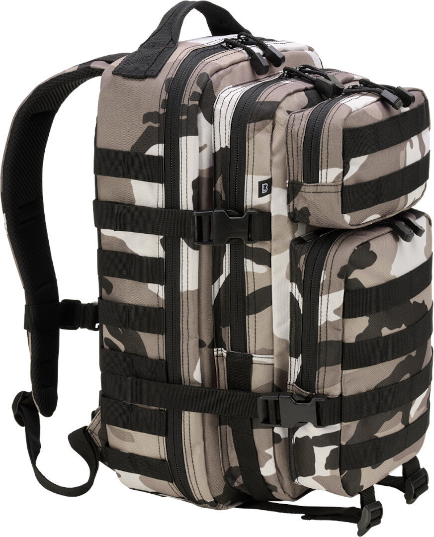 Brandit US Cooper M Backpack, black-grey, black-grey, Size One Size