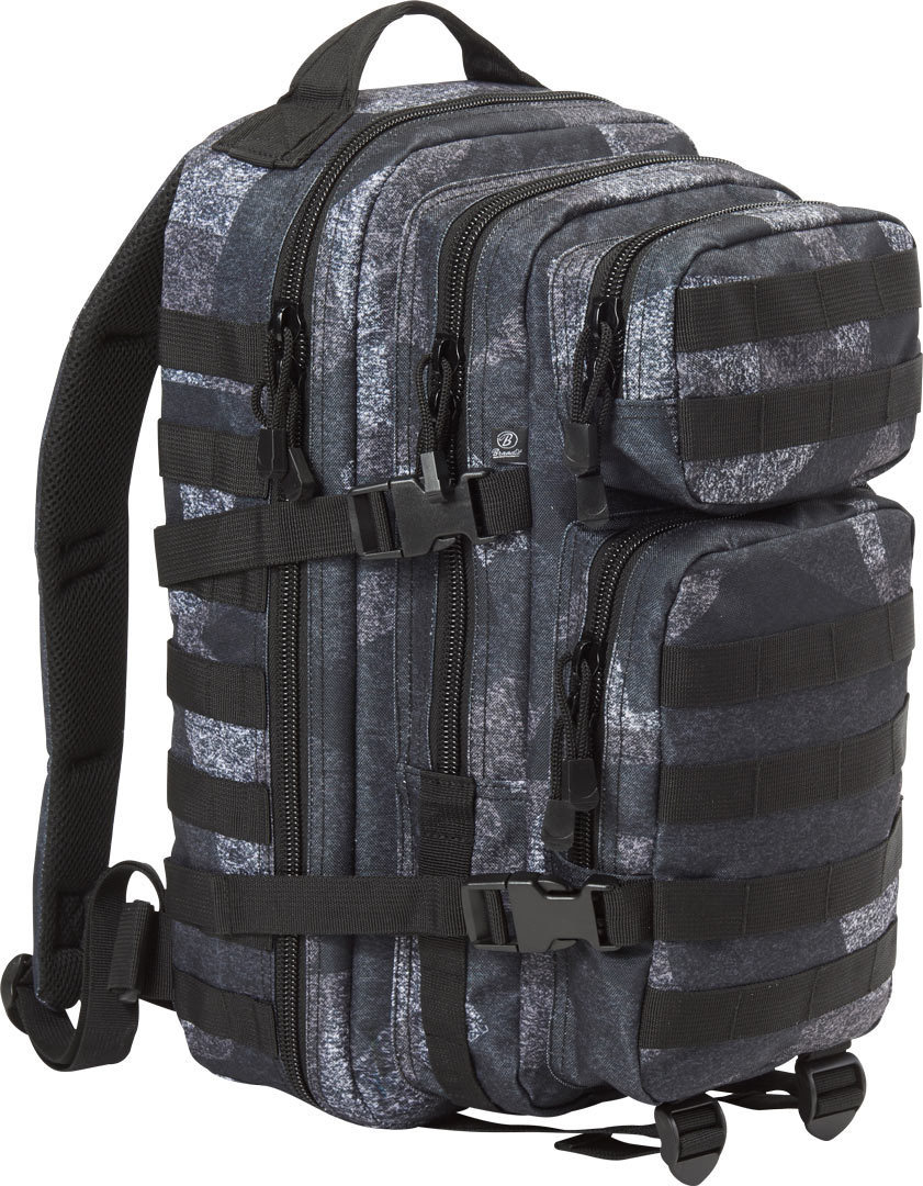 Brandit US Cooper M Backpack, black-grey, black-grey, Size One Size