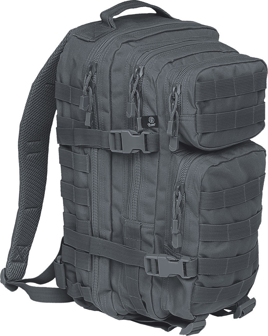 Brandit US Cooper M Backpack, black-grey, black-grey, Size One Size