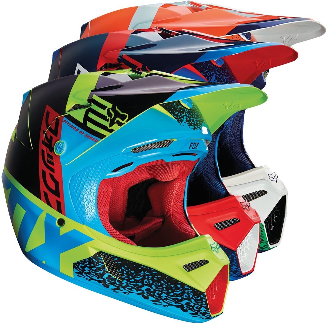 FOX V3 Divizion Motocross Helmet buy cheap FC Moto