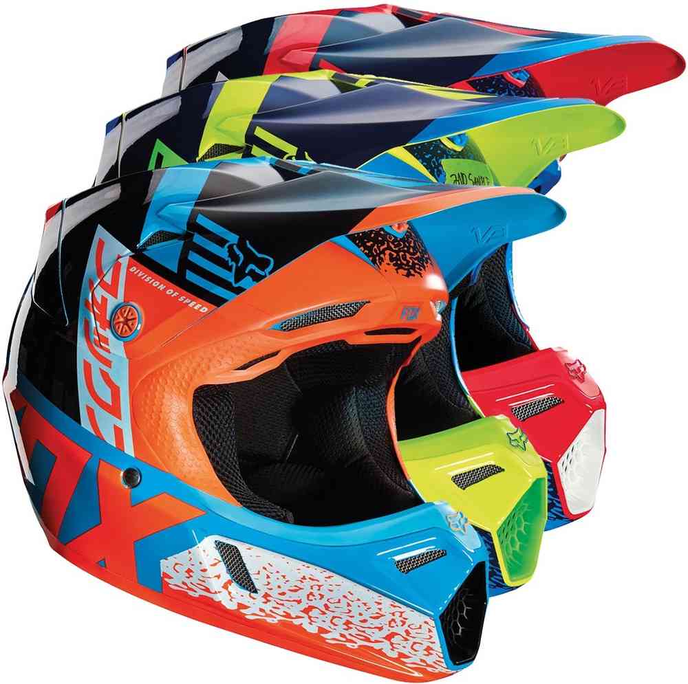 FOX V3 Divizion Kids Motocross dla dzieci Kask