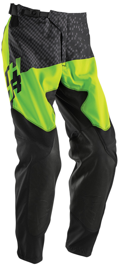 Thor Prime Tach Motocross Pants, black-green, Size 30, black-green, Size 30