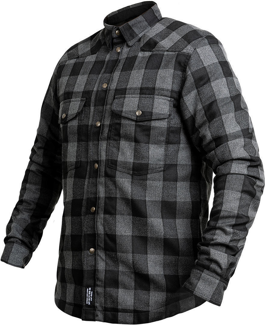 John Doe Motoshirt Рубашка Серый/Черный 5XL 