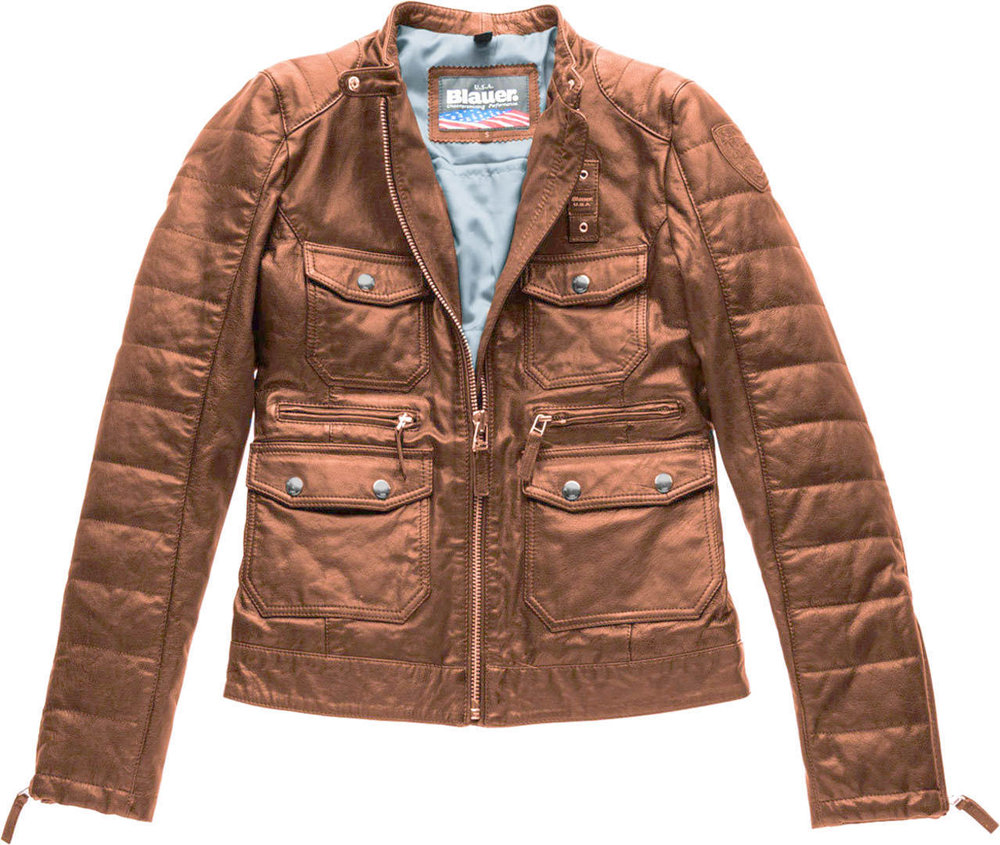 Blauer USA Rider Pocket Padded Женская кожаная куртка