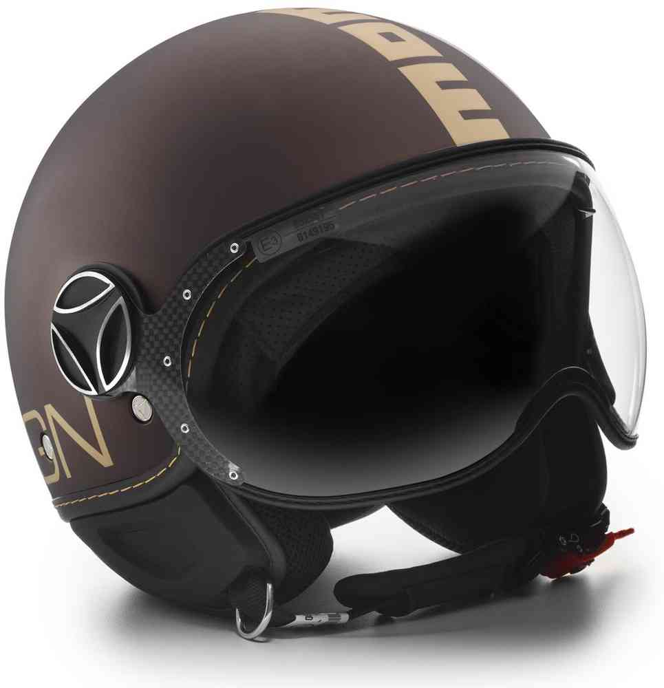 MOMO FGTR EVO Jet Helmet Tobacco Matt/Gold