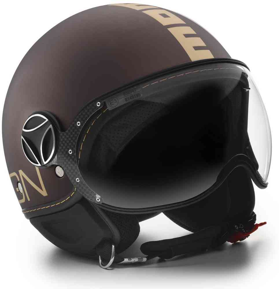 MOMO FGTR EVO Jet Helmet Tobacco Matt Gold buy cheap FC Moto