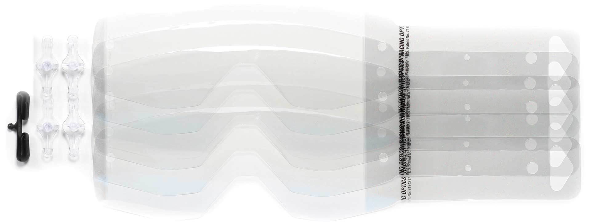 Scott Voltage Works Pro Tear Off 3 Pack Tear Offs, clear, clear, Size One Size