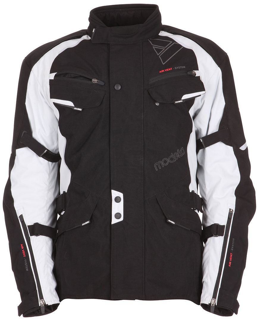 Modeka Karoo Textile Jacket, black-grey, Size S, black-grey, Size S