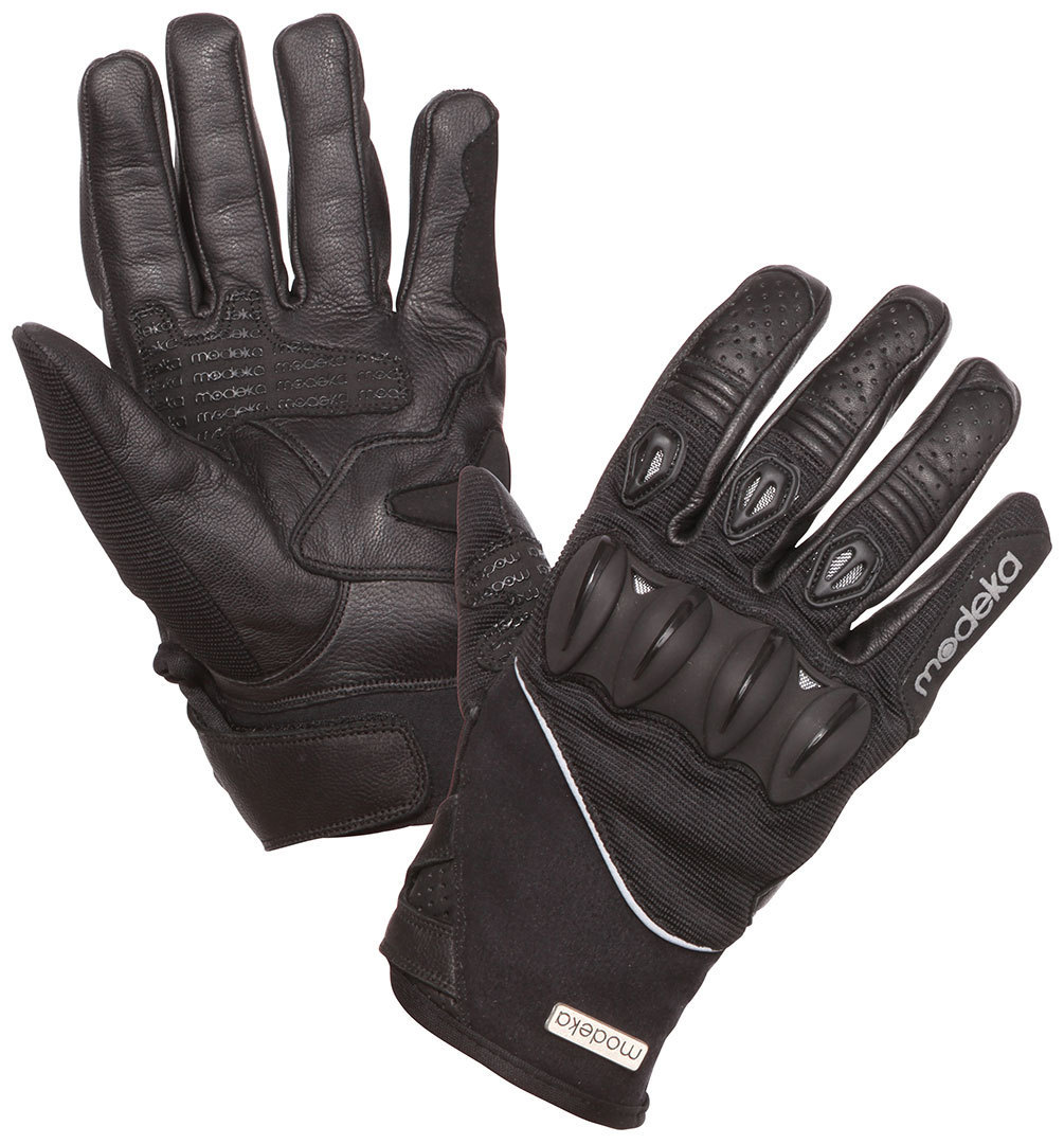 Modeka Derrek Motorcycle Gloves, black, Size M L, black, Size M L