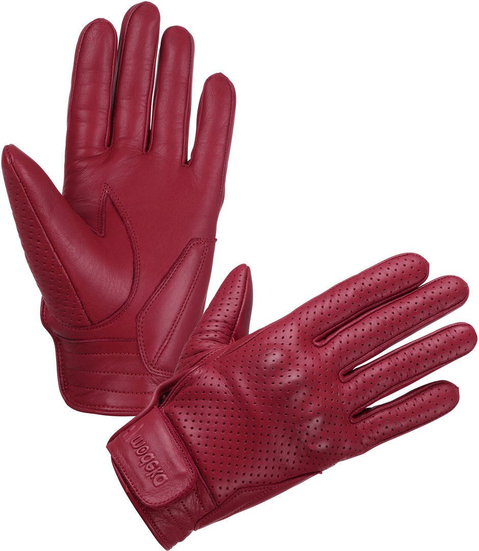 Modeka Hot Classic Motorcycle Gloves, red, Size S, red, Size S