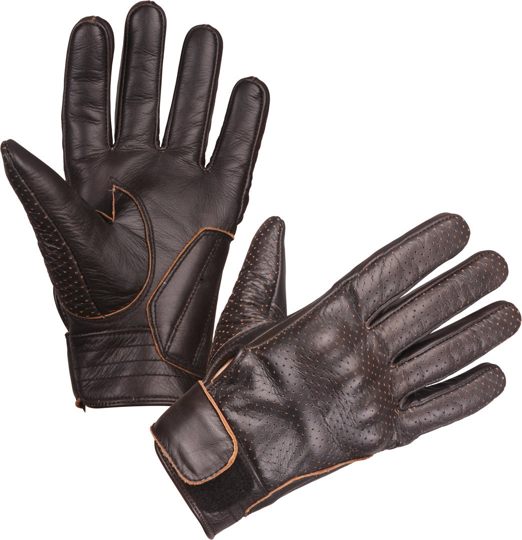 Modeka Hot Classic Motorcycle Gloves, brown, Size S M, brown, Size S M