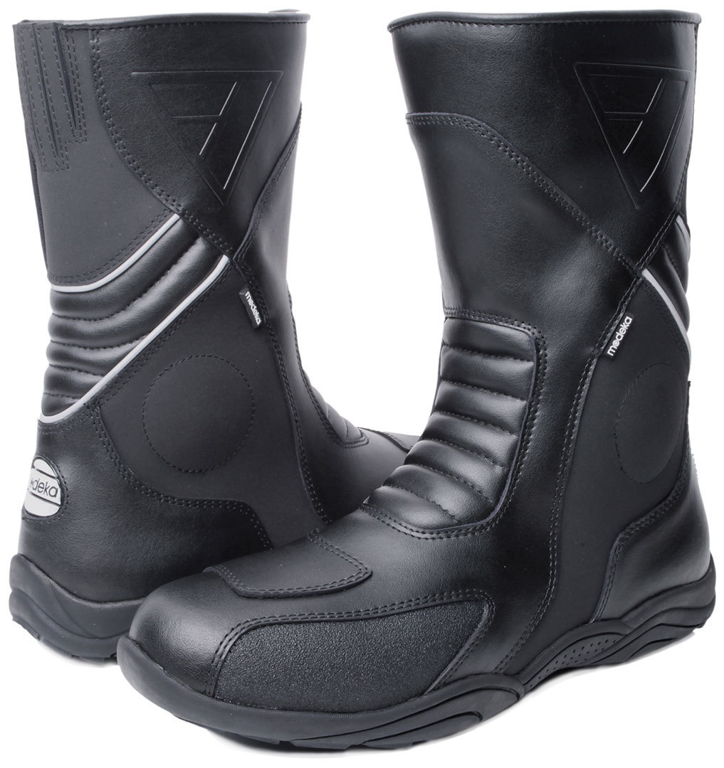 Modeka Assen Evo Motorcycle Boots, black, Size 39, black, Size 39