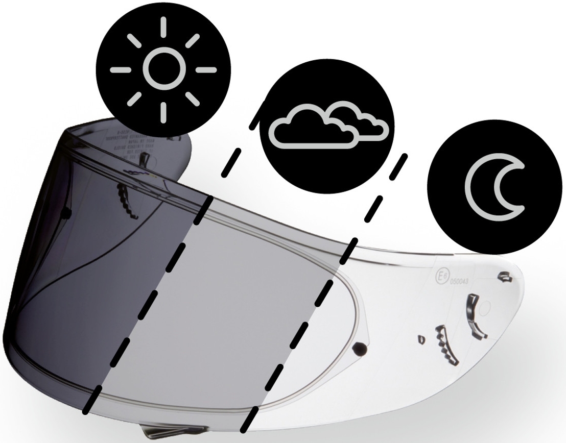 Shoei transition lens sales