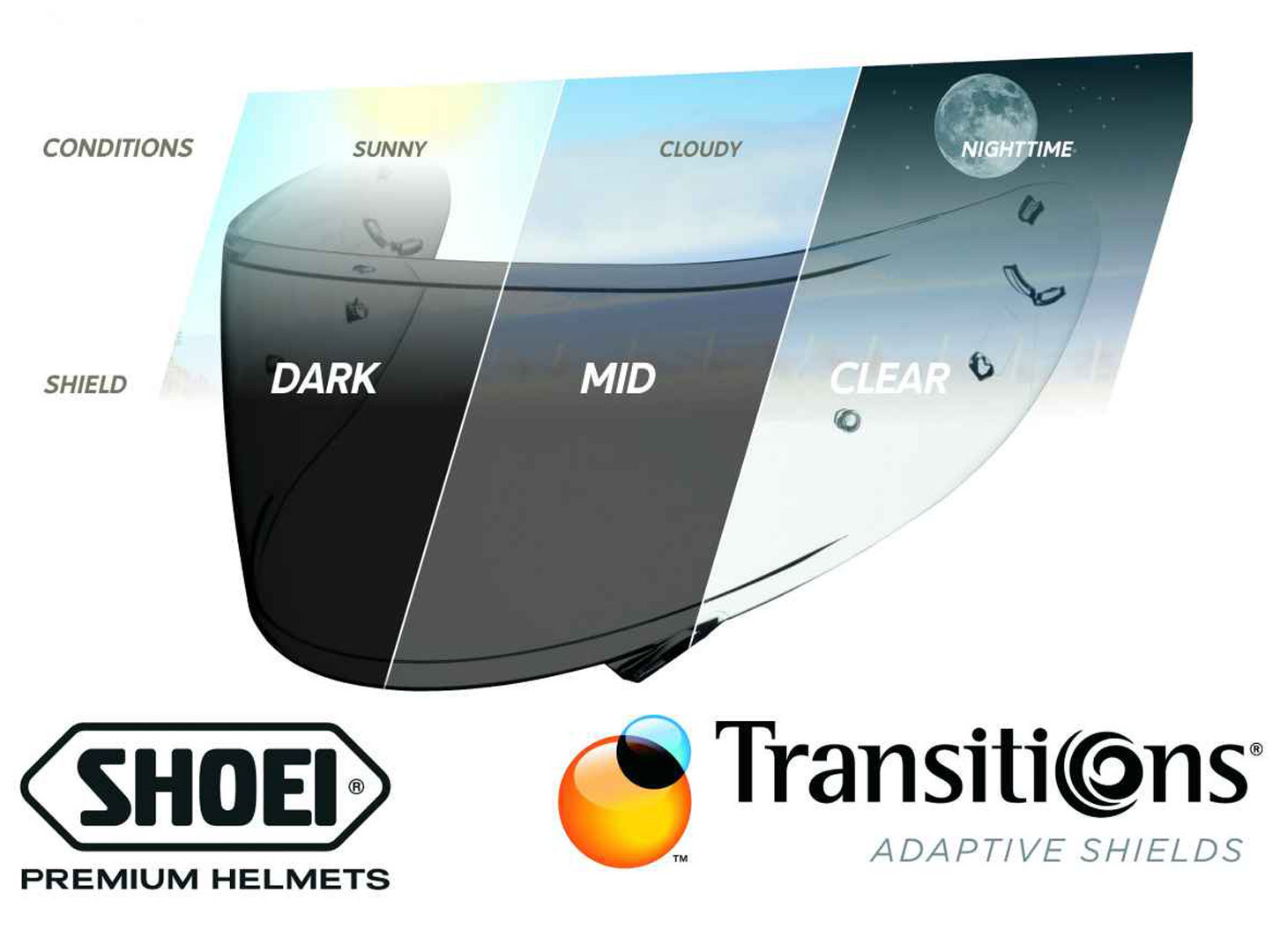 Shoei CWR-1 Photocromic Забрало