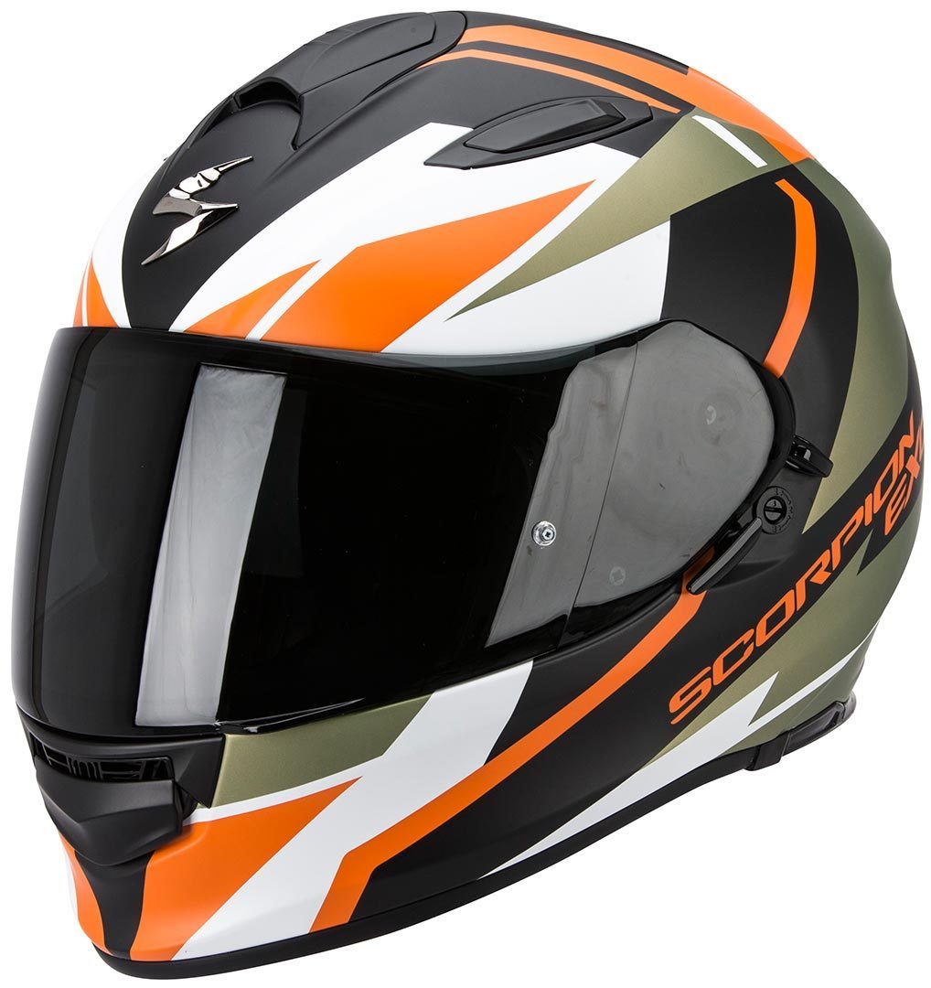 Scorpion Exo 510 Air Fujin Helmet, black-green-orange, Size XS, black-green-orange, Size XS