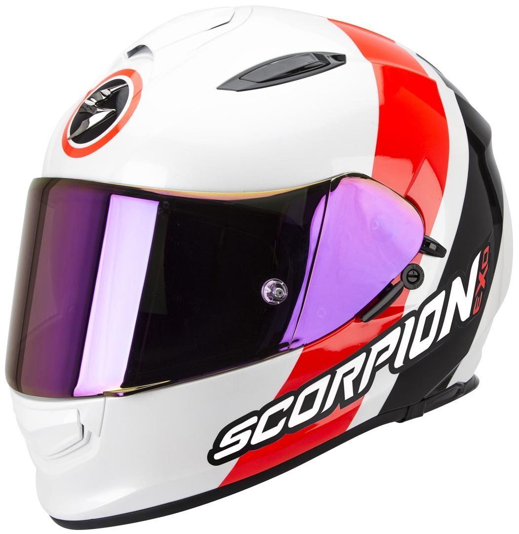Scorpion Exo 510 Air Hero Helmet, black-white-red, Size XS, black-white-red, Size XS