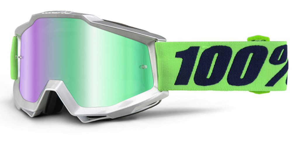 Image of 100% Accuri Extra Occhiali Motocross, verde