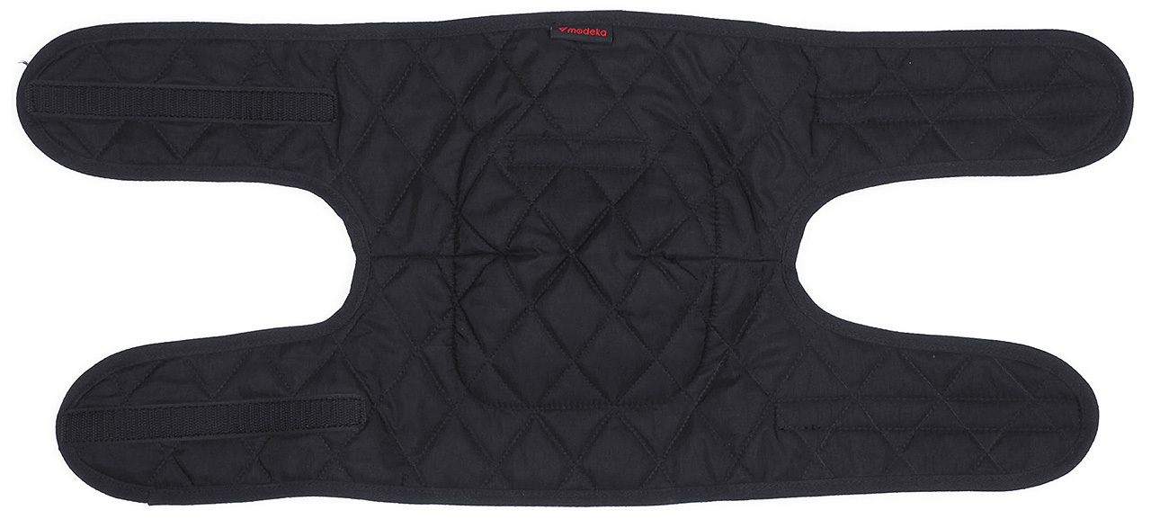Modeka Knee Warmers, black, Size S M, black, Size S M