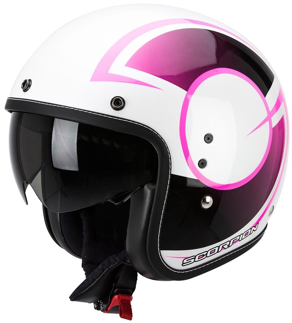 Scorpion Belfast Citurban Jet Helmet, white-purple, Size L, white-purple, Size L