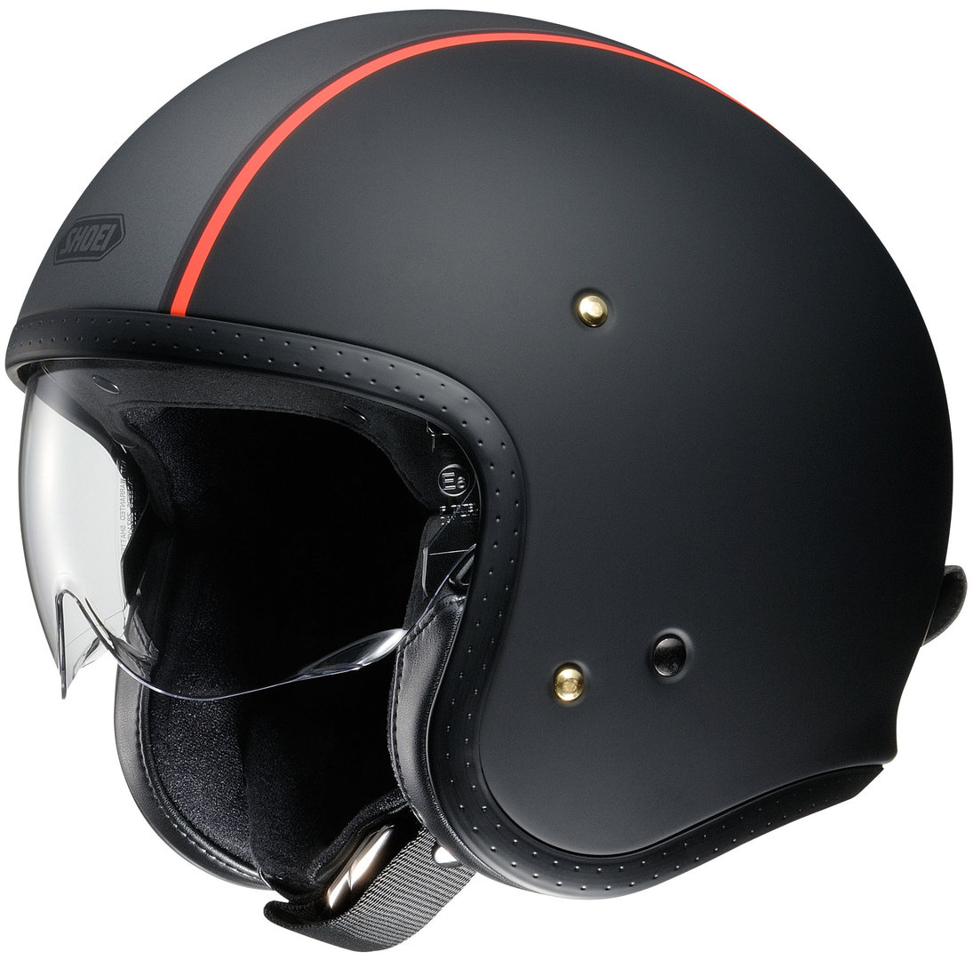 Shoei J.O Carburettor Jet helm, zwart-rood, afmeting XL