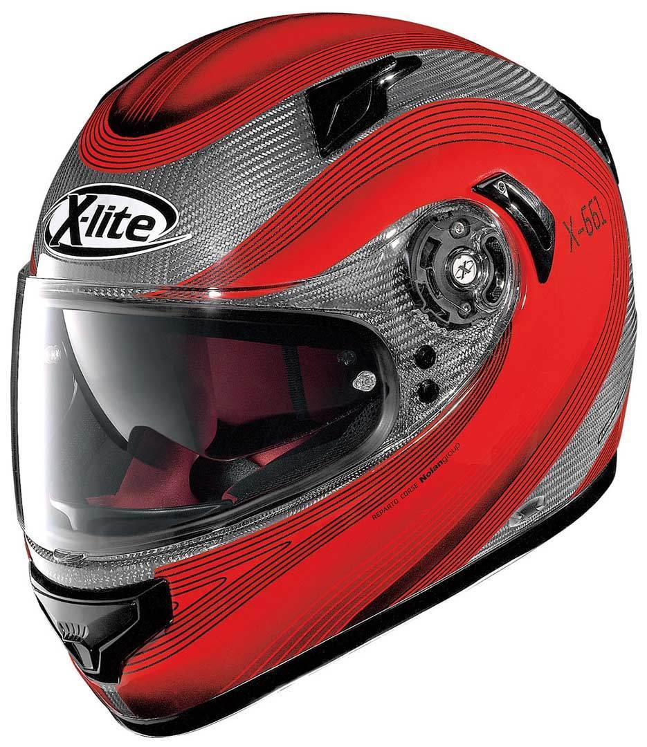 X-Lite X-661 Extreme Titanium Verdon N-Com Helmet, red, Size S, red, Size S