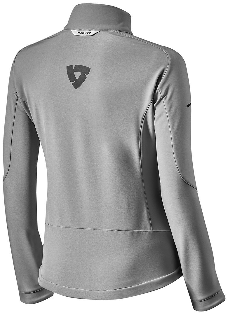 Side view of Revit Edison Lady Ladies Motorcycle Textile Jacket, grey, Size S for Women