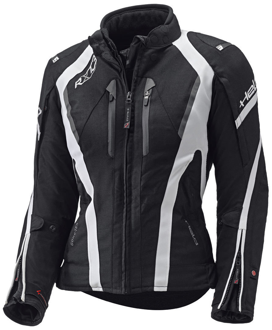 Held Imola II Gore-Tex Ladies Textile Jacket, black-white, Size XL for Women, black-white, Size XL for Women
