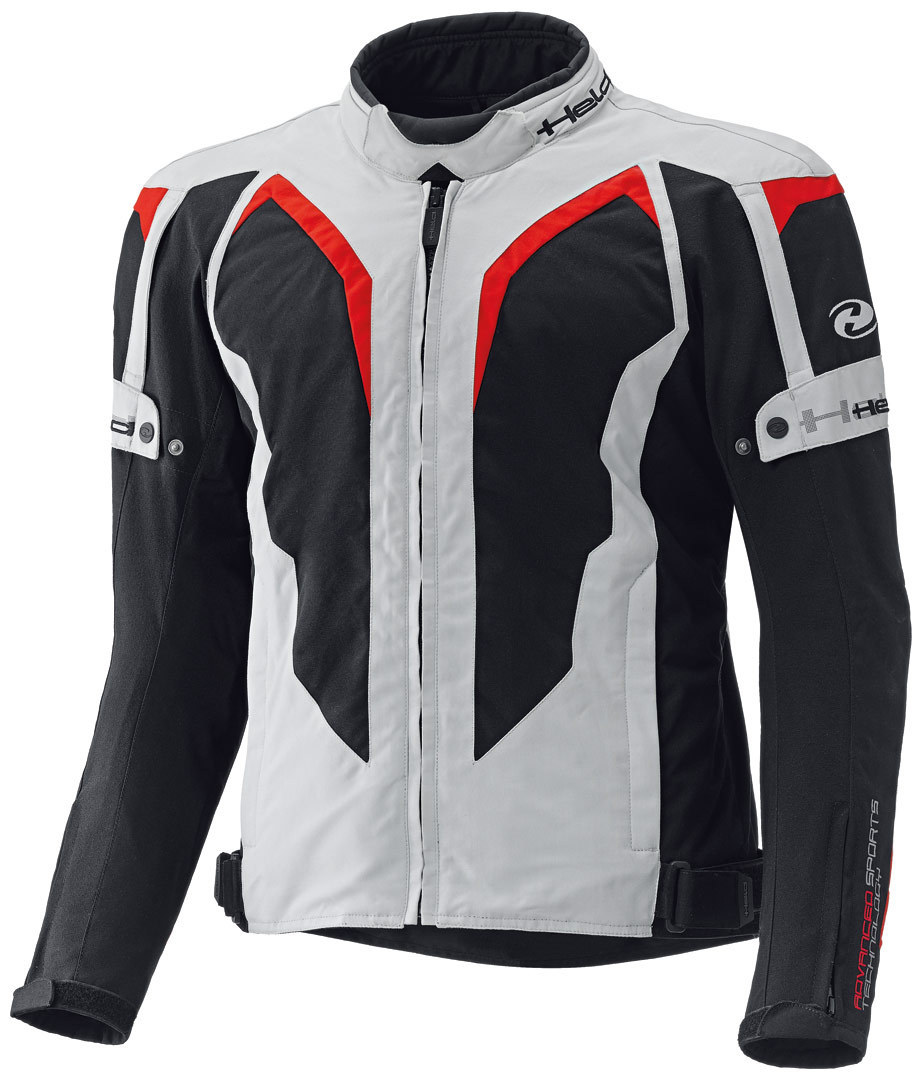 Held Zelda Motorcycle Textile Jacket, grey-red, Size L, grey-red, Size L