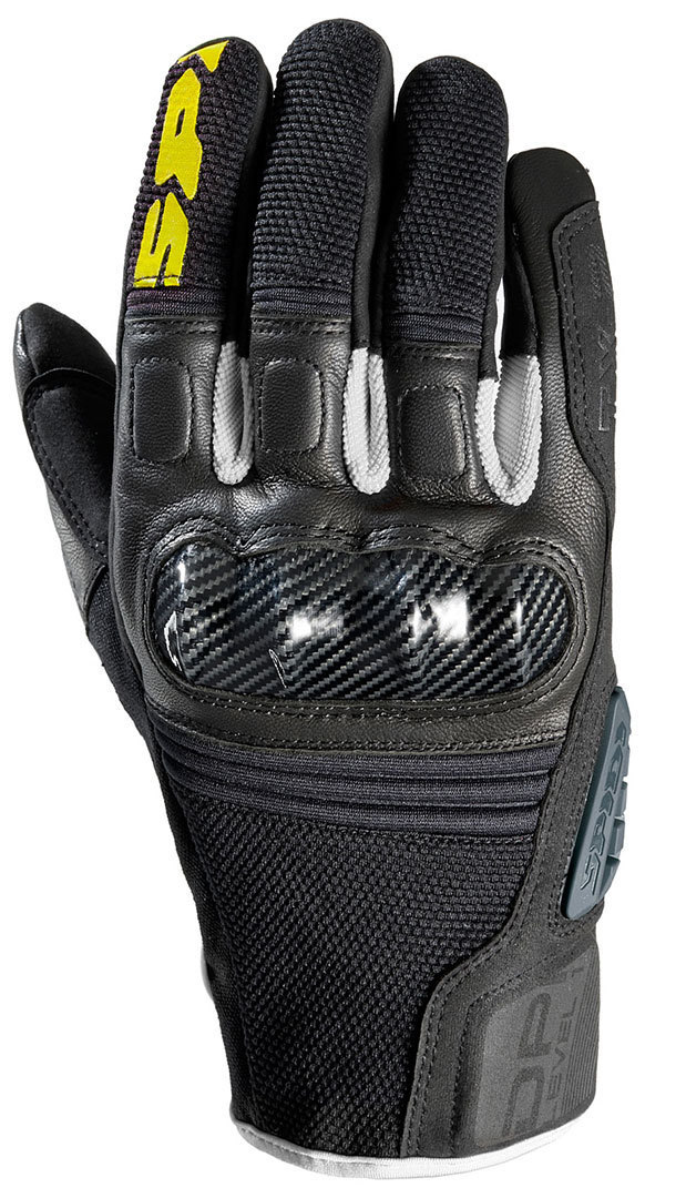 Spidi TX-2 Gloves, black-white-yellow, Size XL, black-white-yellow, Size XL