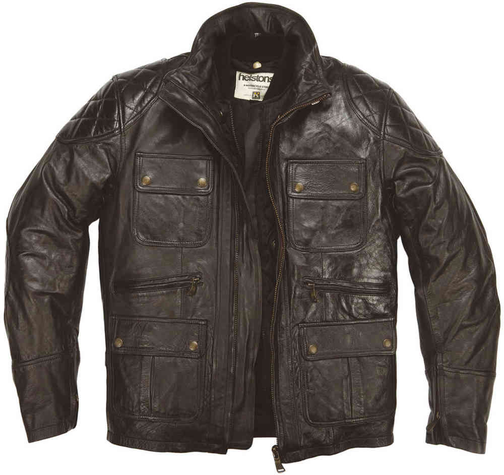 Helstons Hunt Rag Motorcycle Leather Jacket