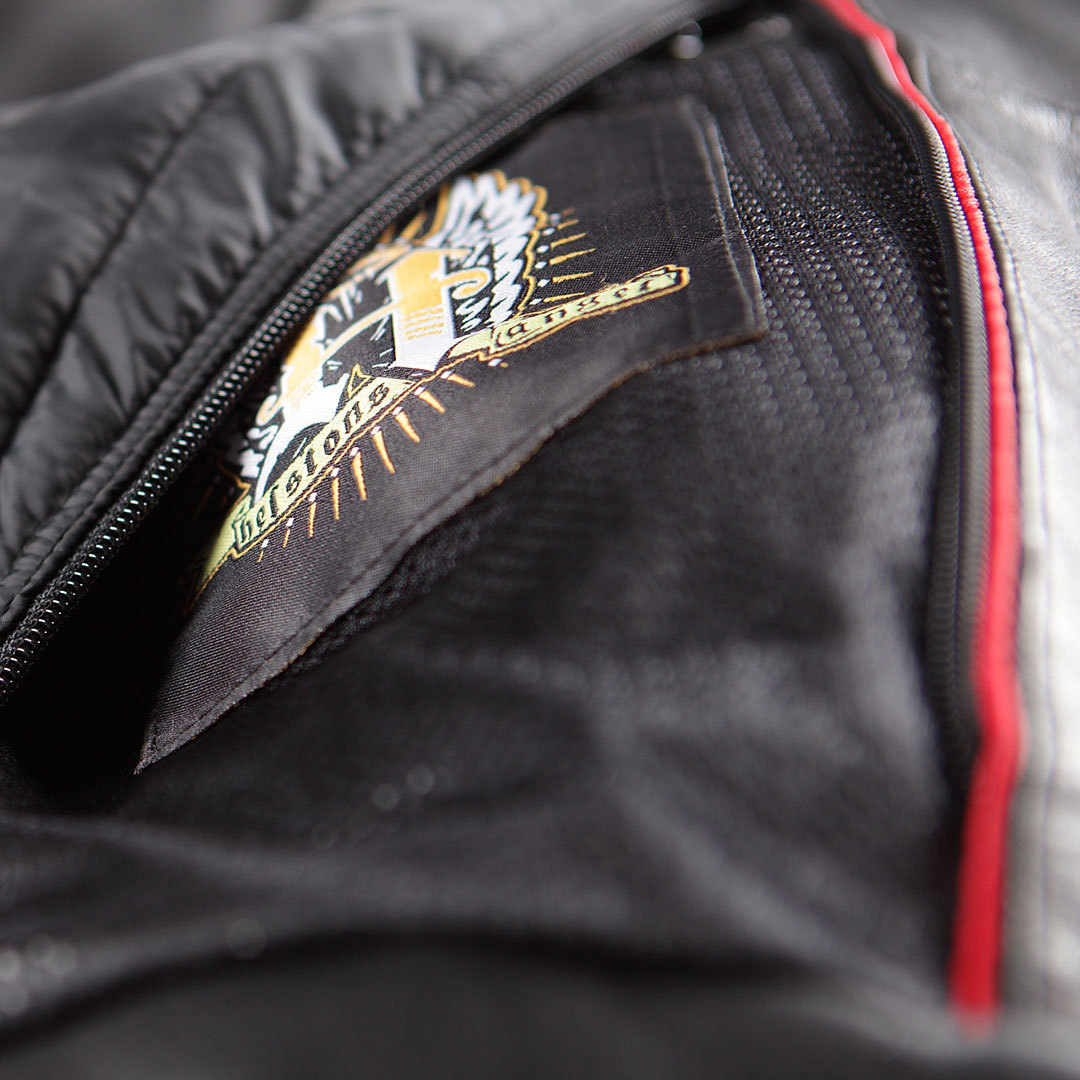 Side view of Helstons KS 70 Ladies Leather Jacket, black, Size S for Men