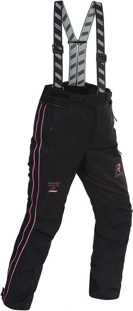 Rukka Orbita Gore-Tex Ladies Motorcycle Textile Pants, black-pink, Size 36 for Women, black-pink, Size 36 for Women
