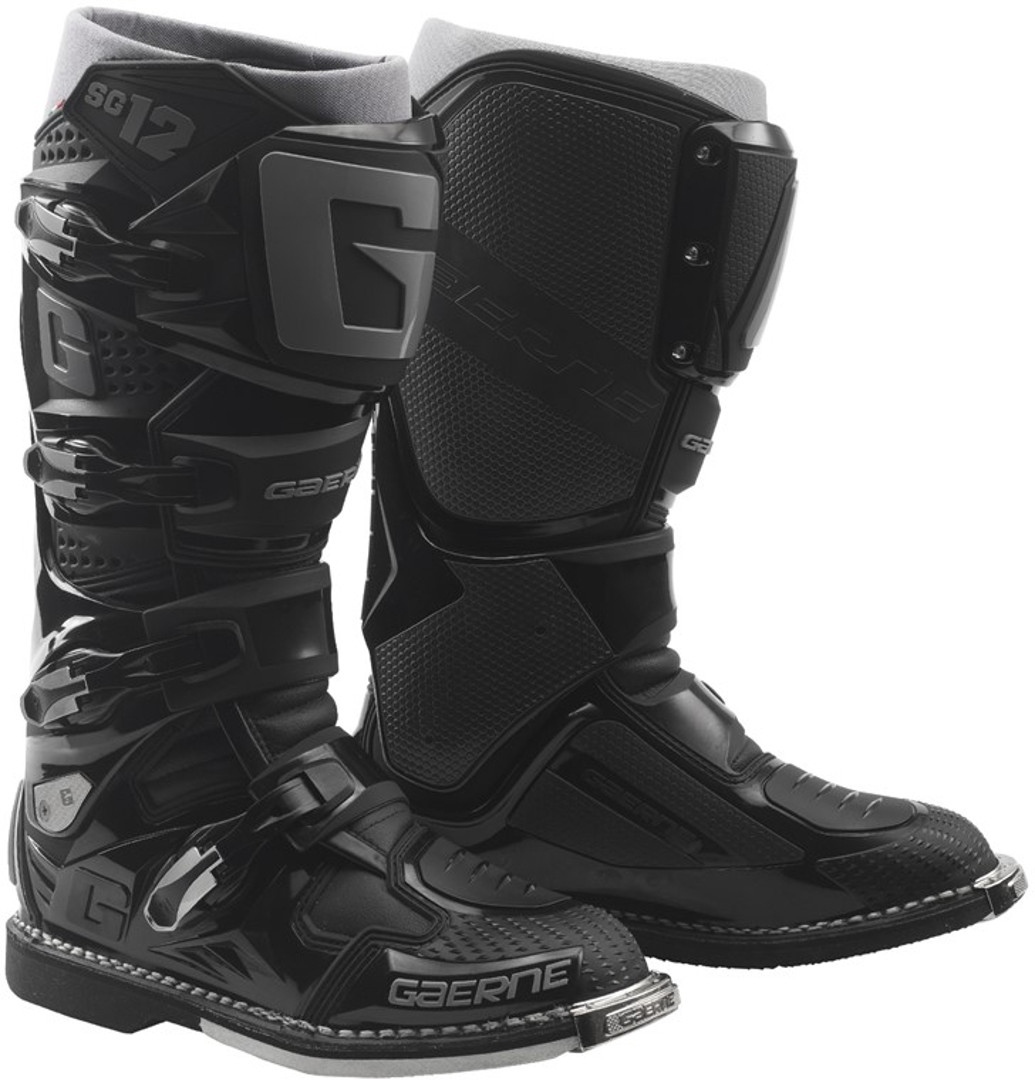 Gaerne SG-12 Motocross Boots, black, Size 42, black, Size 42