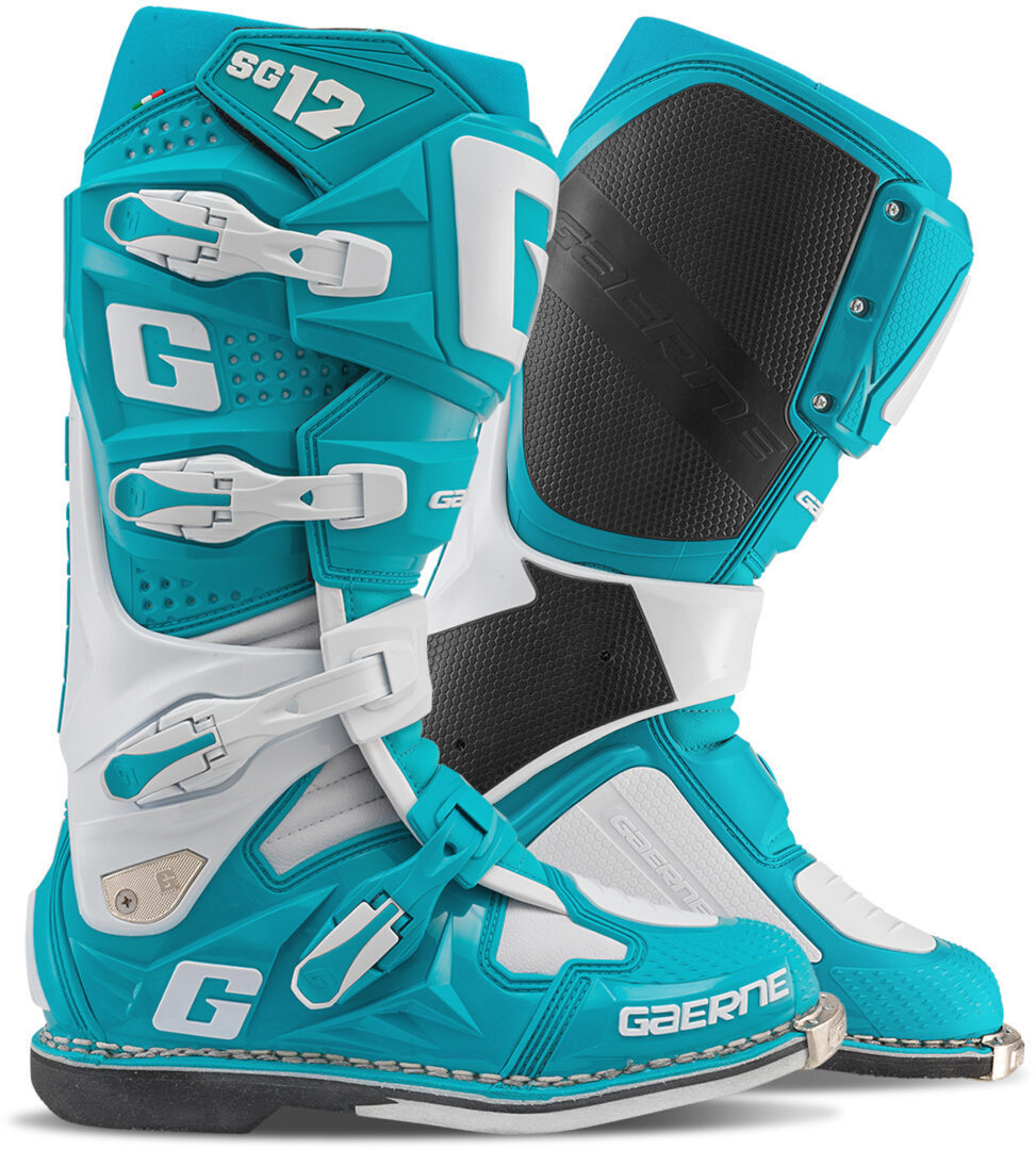 Gaerne SG-12 Ботинки для мотокросса Бирюзовый/Белый 47 