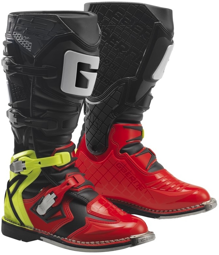Gaerne G-React Goodyear Motocross Boots, black-red-yellow, Size 48, black-red-yellow, Size 48