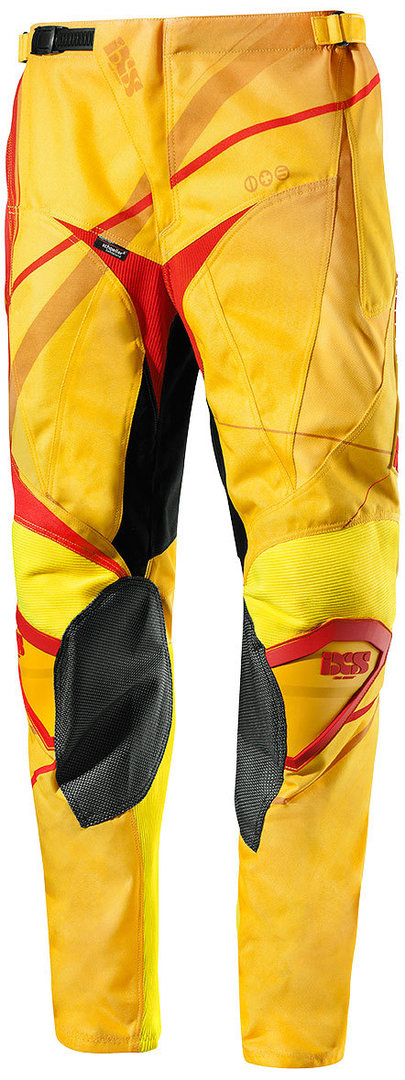 IXS Hurricane Motocross Pants, red-yellow-orange, Size 52, red-yellow-orange, Size 52