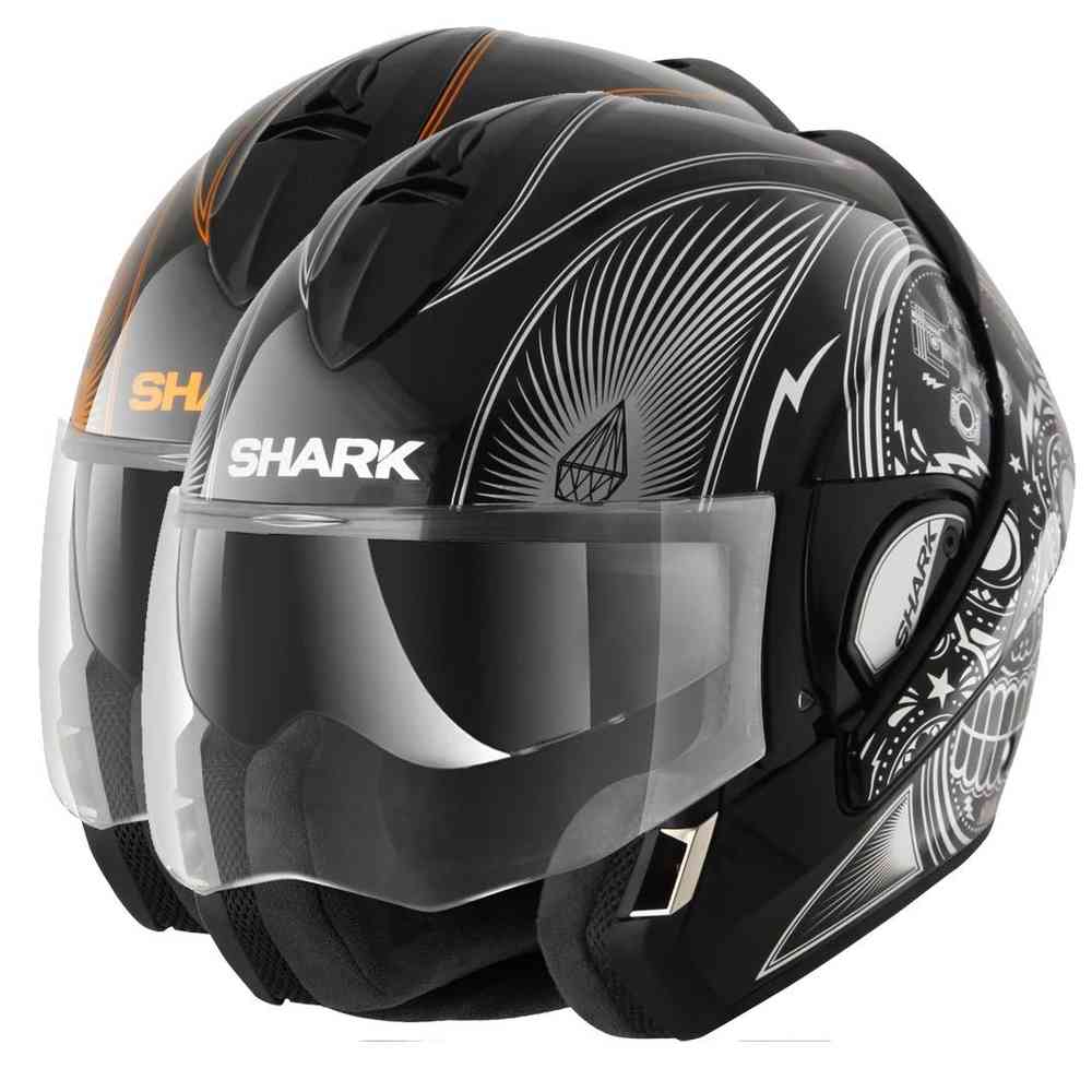 Shark Evoline Series 3 Mezcal Chrome Casco