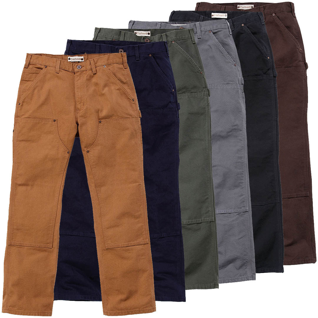 Carhartt, Men's Double Front Washed Duck Work Pants, B136 - Wilco Farm  Stores