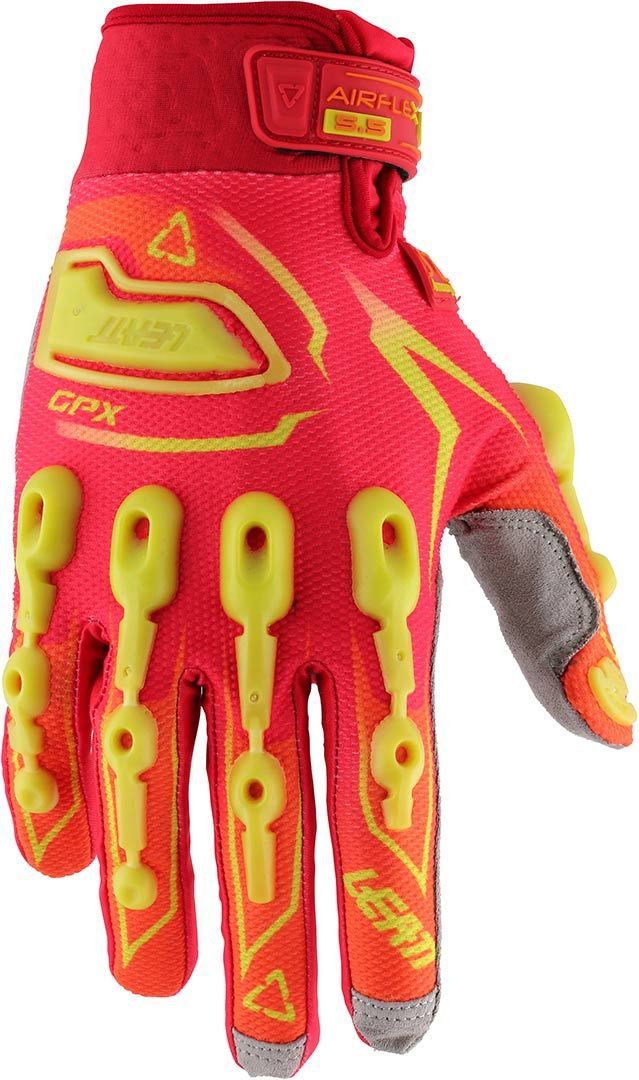 Leatt GPX 5.5 Lite Gants, rouge-jaune, taille XS pour Hommes