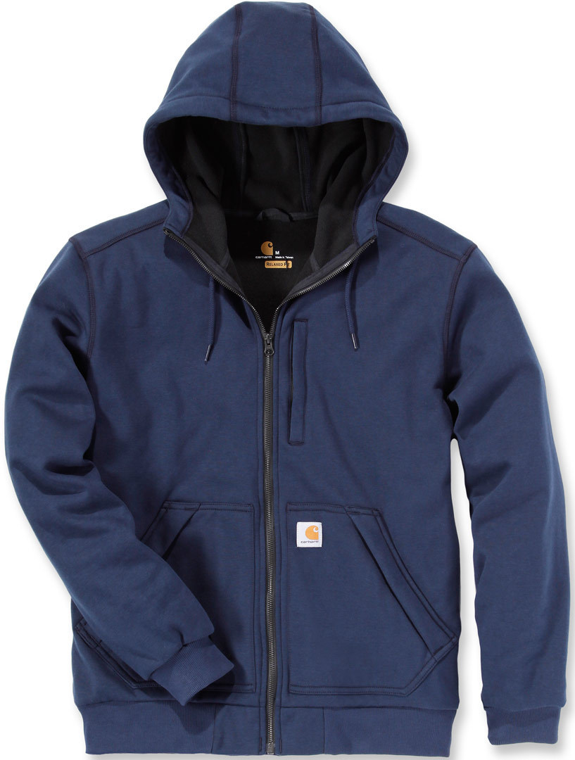 Image of Carhartt Wind Fighter Zip Felpa con cappuccio, blu, dimensione 2XL