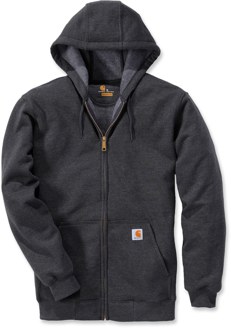 Carhartt Midweight Zip Hoodie, grey, Size L, grey, Size L