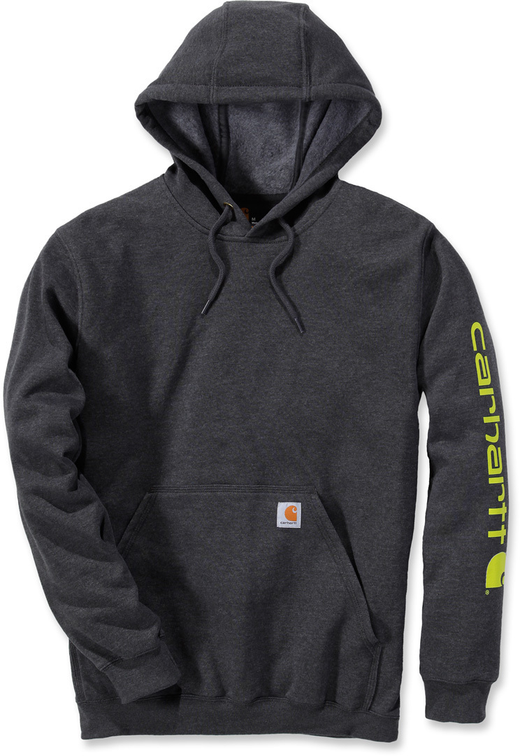 Carhartt Midweight Sleeve Logo Hoodie, grey, Size 2XL, grey, Size 2XL