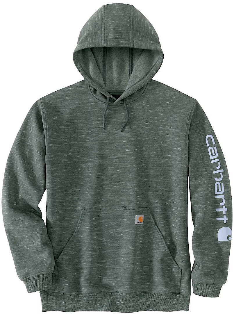 Carhartt Midweight Sleeve Logo Hoodie, grey-blue, Size XS, grey-blue, Size XS