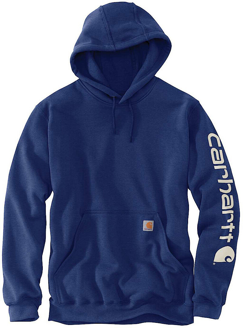 Carhartt Midweight Sleeve Logo Hoodie, black-purple, Size XL, black-purple, Size XL