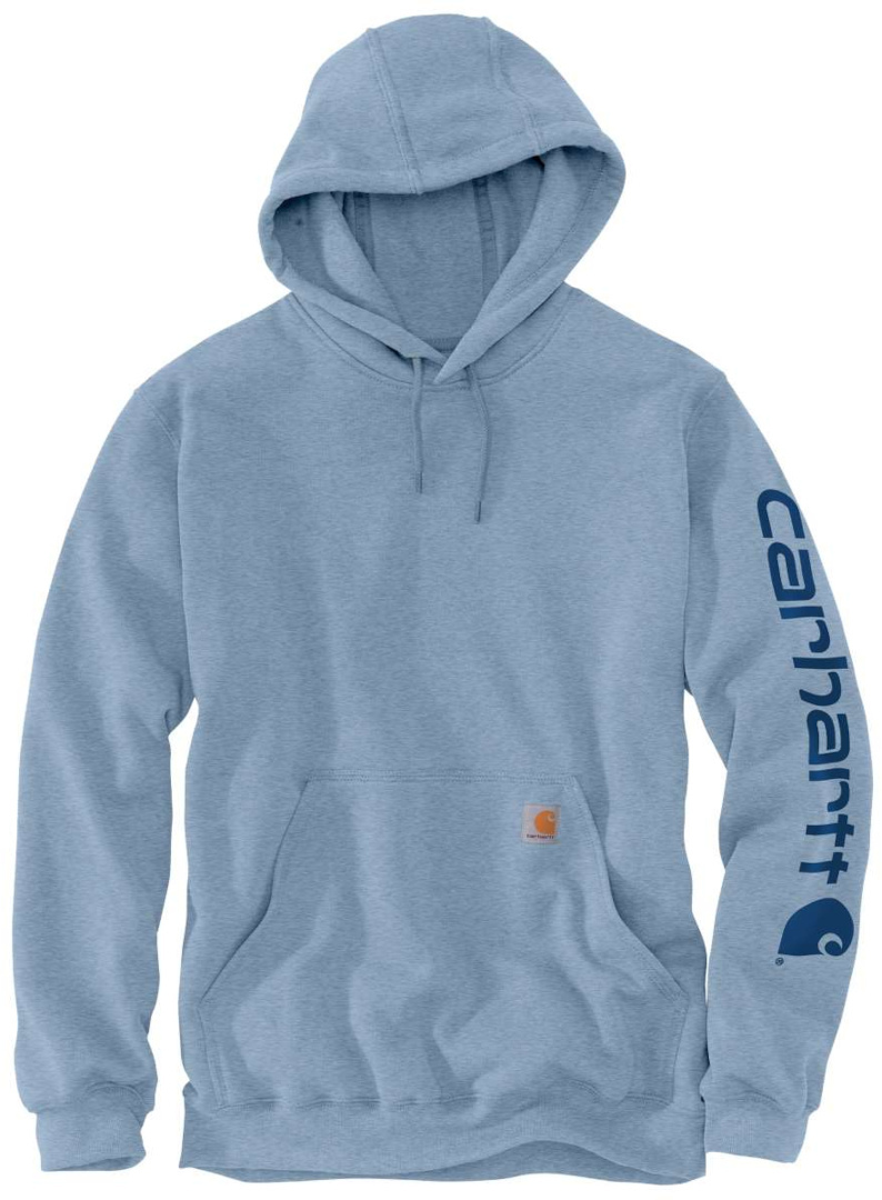 Carhartt Midweight Sleeve Logo Hoodie, blue, Size M, M Blue unisex
