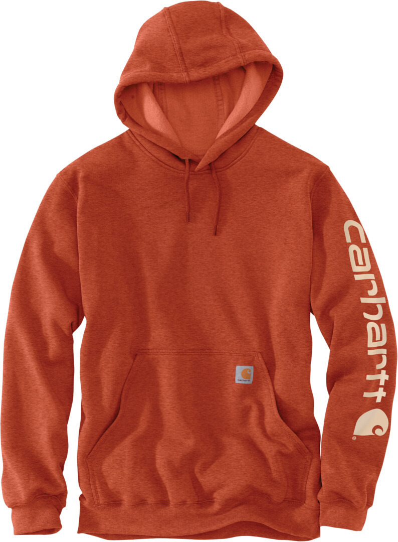 Carhartt Midweight Sleeve Logo Hoodie, orange, Size M, orange, Size M