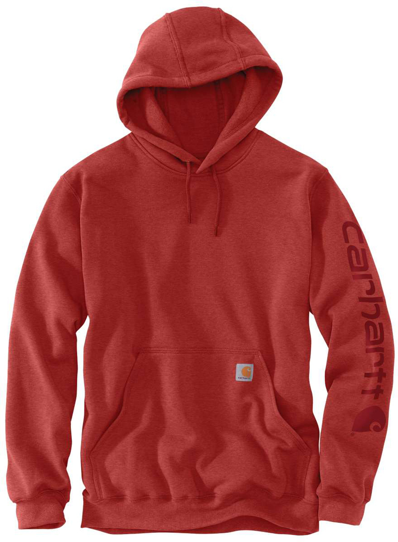 Carhartt Midweight Sleeve Logo Hoodie, red, Size 2XL, red, Size 2XL